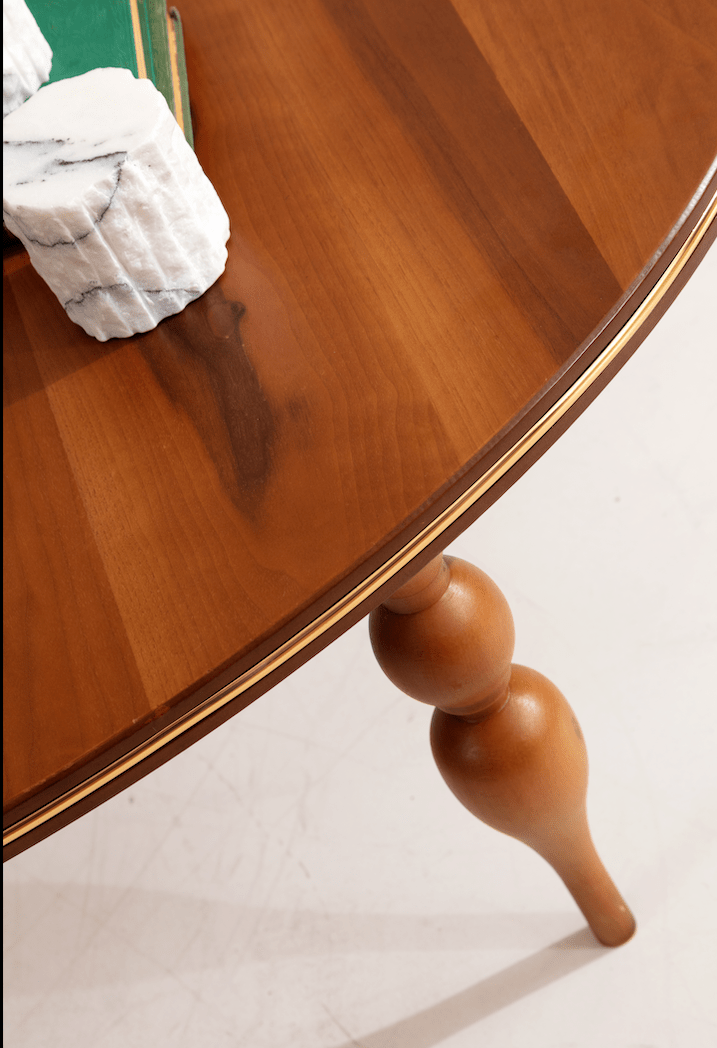 033 Walnut/Gold Coffee Table [ETA: 3/15] - Gate FurnitureCoffee Table