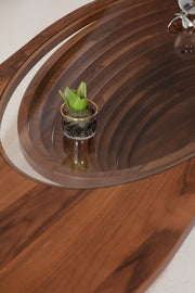 033 Walnut/Gold Coffee Table [ETA: 3/15] - Gate FurnitureCoffee Table