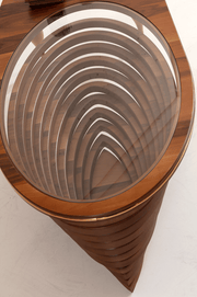 033 Walnut/Gold Coffee Table [ETA: 3/15] - Gate FurnitureCoffee Table