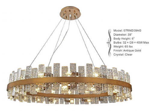 07RND39AG  ROUND 39 X 6 - COSMO ANTIQUE GOLD - 210000006292