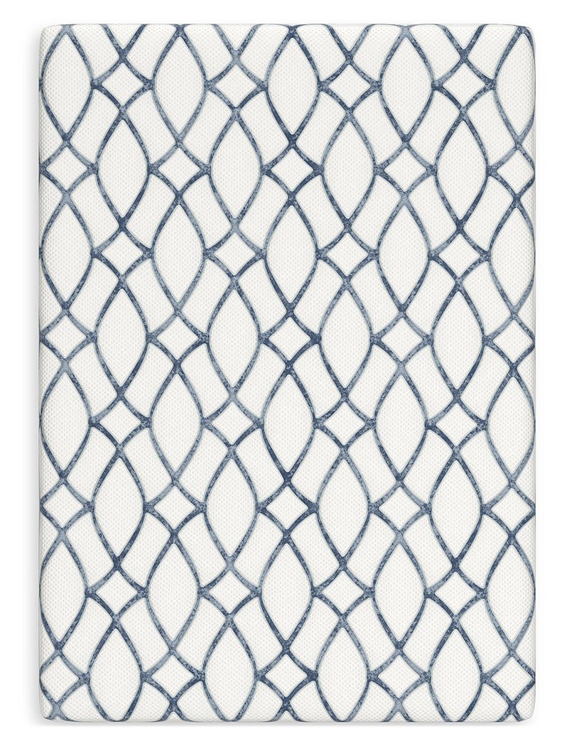 10 Inch Chime Elite 2.0 White/Blue Full Mattress - M42521