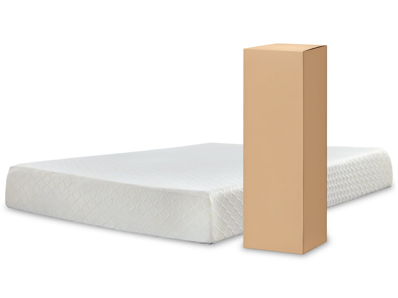 10 Inch Chime Memory Foam White California King Mattress in a Box - M69951