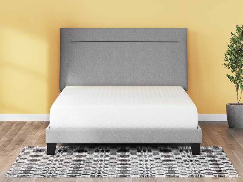 10 Inch Chime Memory Foam White King Mattress and Foundation - M699M1