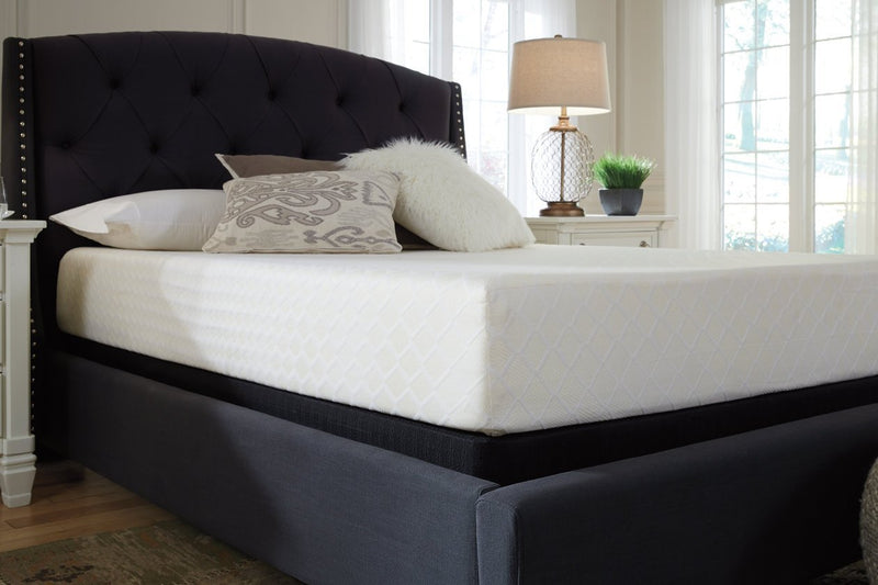 10 Inch Chime Memory Foam White King Mattress in a Box - Gate FurnitureKing Mattress