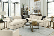 Elyza Linen 5-Piece LAF Chaise Sectional -  Ashley - Luna Furniture