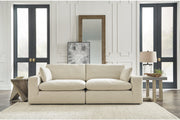 Elyza Linen 2-Piece Sectional Loveseat -  Ashley - Luna Furniture