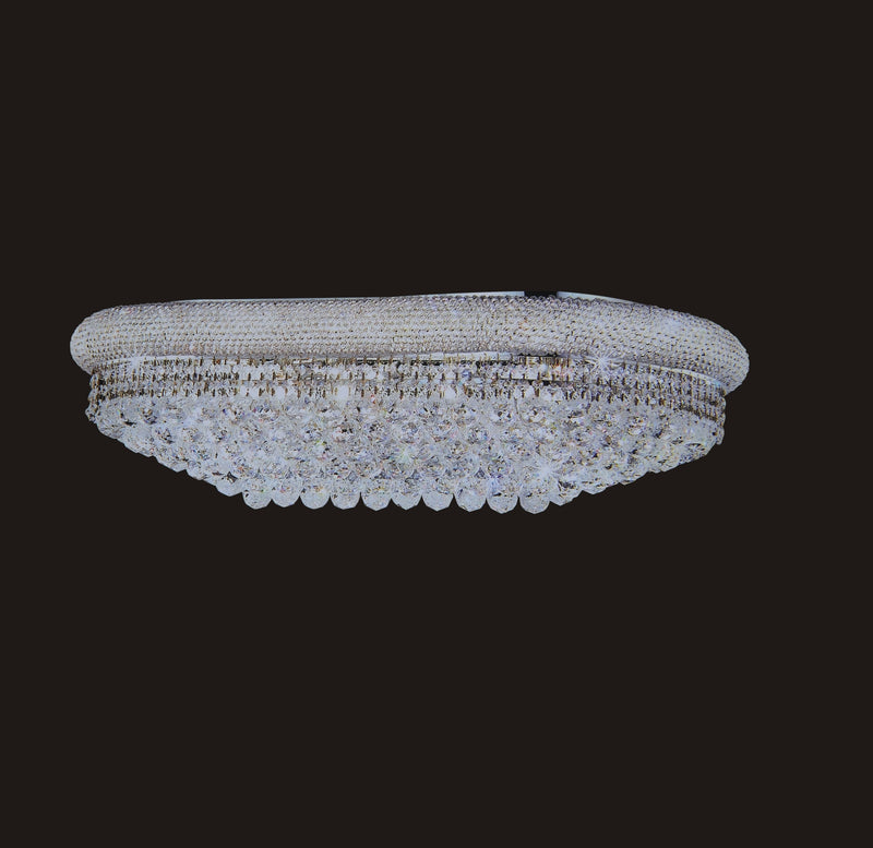 1006F-OV 18X30 CHROME CHANDELIER FLUSH WITH LED COLOR CHANGE (CB128/L14)(FO185) - 210000000123