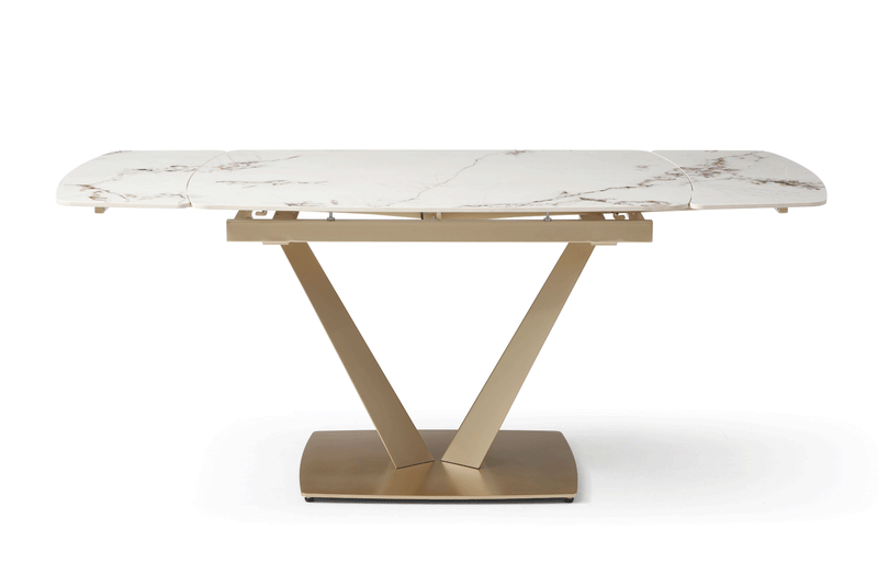 109 Table Golden With 2107 Chairs Set - Gate Furniture