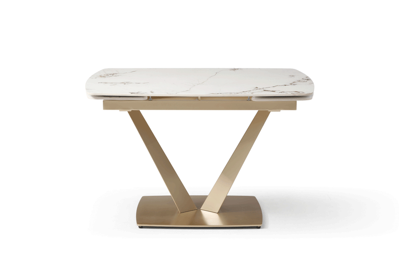 109 Table Golden With 2107 Chairs Set - Gate Furniture