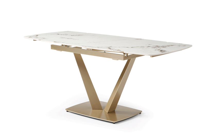 109 Table Golden With 2107 Chairs Set - Gate Furniture