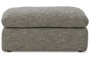 Dramatic Granite Oversized Chair and Ottoman -  Ashley - Luna Furniture