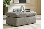 Dramatic Granite Oversized Chair and Ottoman -  Ashley - Luna Furniture