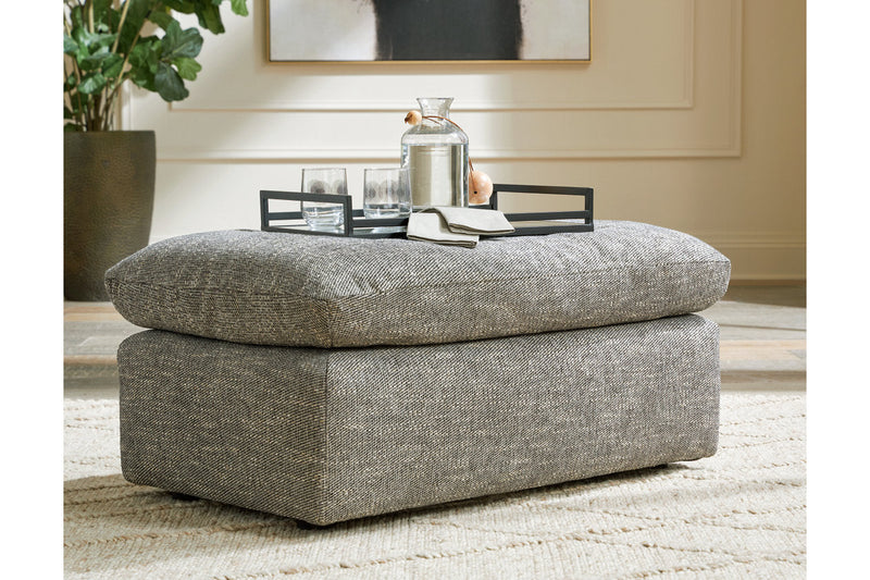 Dramatic Granite Oversized Chair and Ottoman -  Ashley - Luna Furniture