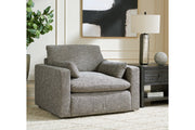 Dramatic Granite Oversized Chair and Ottoman -  Ashley - Luna Furniture