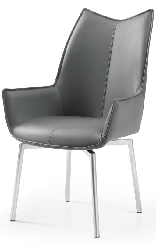 1218 Swivel Dining Chair Dark Grey - i36556