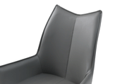 1218 Swivel Dining Chair Dark Grey - i36557 - Gate Furniture