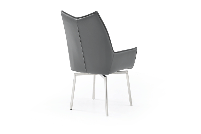 1218 Swivel Dining Chair Dark Grey - i36557 - Gate Furniture
