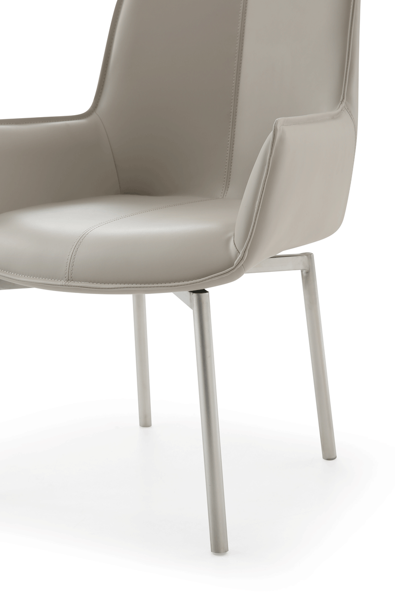 1218 Swivel Dining Chair Grey Taupe - Gate FurnitureDining Chair