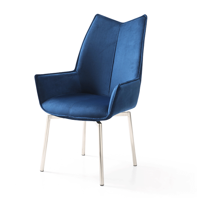 1218 Swivel Dining Chair Navy Blue - i36558