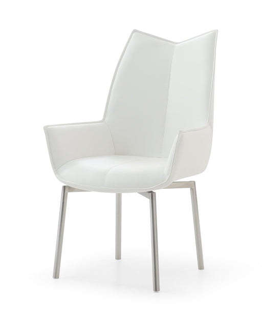 1218 Swivel Dining Chair White - Gate FurnitureDining Chair