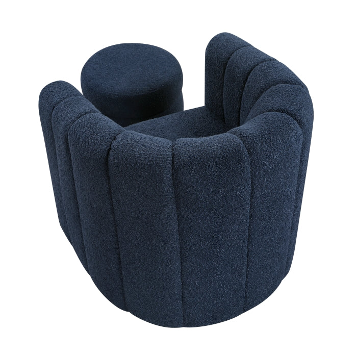 1260BU Swivel Chair with Ottoman - 1260BU
