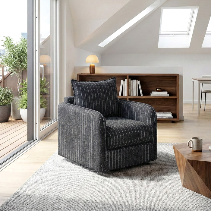 1264BK-1 Swivel Chair - 1264BK-1