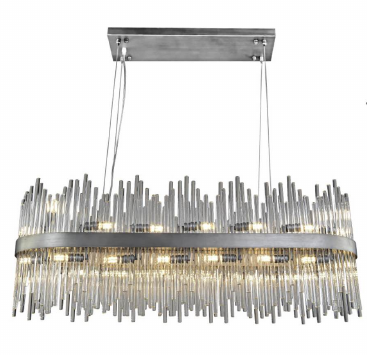 12OVL39PT 39" X 14" MUNICH PEWTER OVAL - 210000006554
