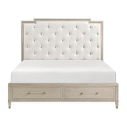 1312-1* (3) Queen Platform Bed with Footboard Storage - 1312-1*