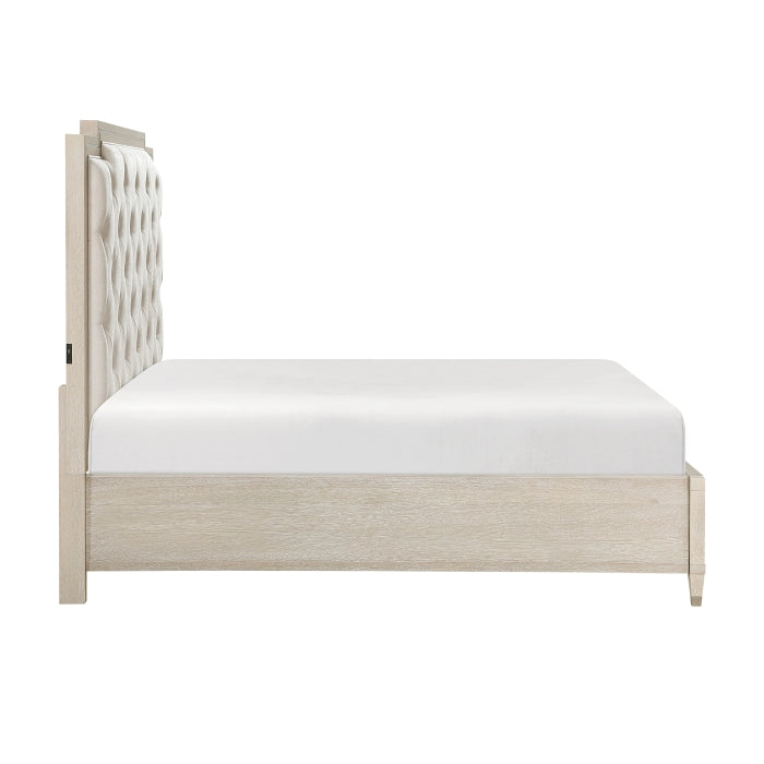1312-1* (3) Queen Platform Bed with Footboard Storage - 1312-1*