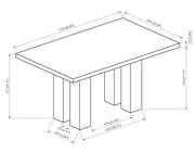 Parkside Dove Dining Set from Crown Mark - Luna Furniture
