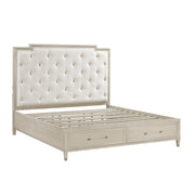 1312K-1EK* (3) Eastern King Platform Bed with Footboard Storage - 1312K-1EK*