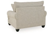 Asanti Fog Oversized Chair and Ottoman -  Ashley - Luna Furniture