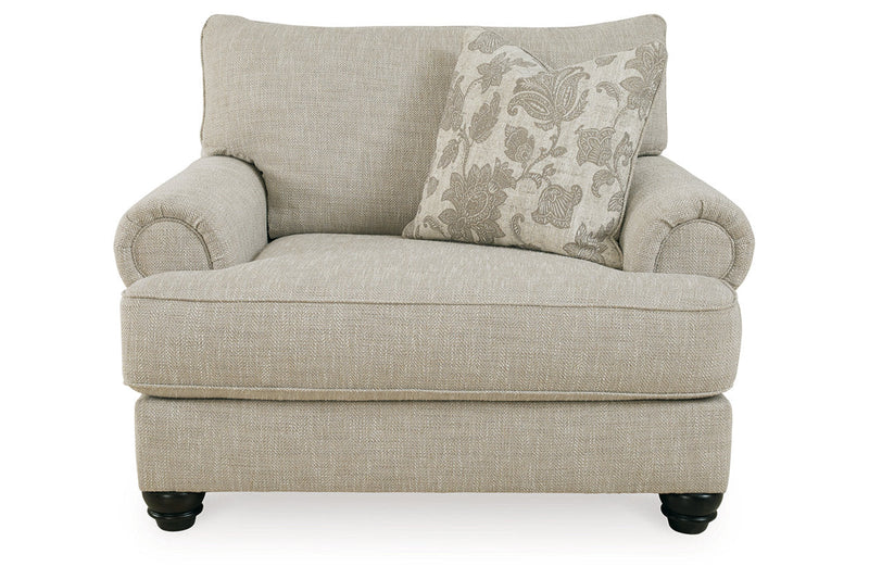 Asanti Fog Sofa, Loveseat, Oversized Chair and Ottoman -  Ashley - Luna Furniture