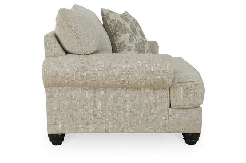 Asanti Fog Oversized Chair and Ottoman -  Ashley - Luna Furniture