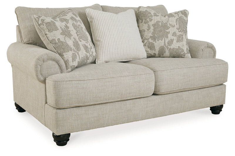 Asanti Fog Sofa, Loveseat, Oversized Chair and Ottoman -  Ashley - Luna Furniture