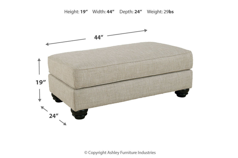 Asanti Fog Sofa, Loveseat and Ottoman -  Ashley - Luna Furniture