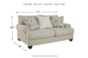 Asanti Fog Sofa, Loveseat and Ottoman -  Ashley - Luna Furniture