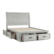 1337-1* (3) Queen Platform Bed with Storage Footboard and Side Rails - 1337-1*