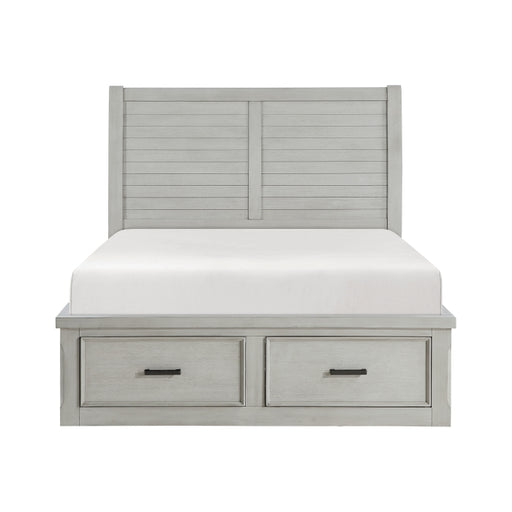 1337K-1CK* (3) California King Platform Bed with Storage Footboard and Side Rails - 1337K-1CK*