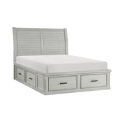 1337K-1EK* (3) Eastern King Platform Bed with Storage Footboard and Side Rails - 1337K-1EK*