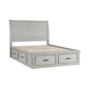 1337K-1EK* (3) Eastern King Platform Bed with Storage Footboard and Side Rails - 1337K-1EK*