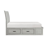 1337K-1EK* (3) Eastern King Platform Bed with Storage Footboard and Side Rails - 1337K-1EK*