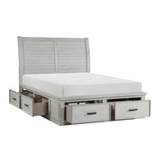 1337K-1EK* (3) Eastern King Platform Bed with Storage Footboard and Side Rails - 1337K-1EK*