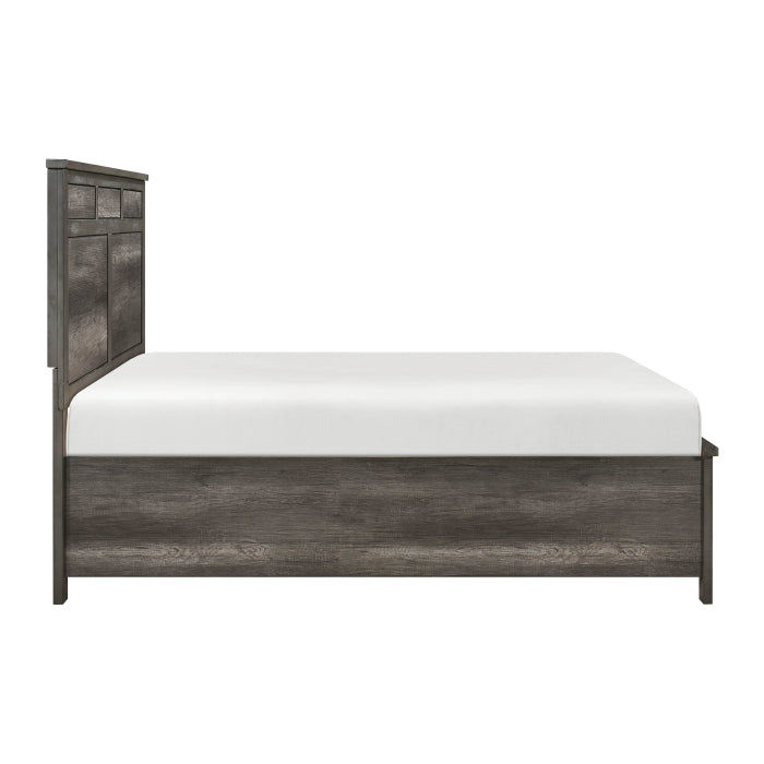 1342-1* (3) Queen Platform Bed with Footboard Storage - 1342-1*