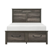1342K-1EK* (3) Eastern King Platform Bed with Footboard Storage - 1342K-1EK*