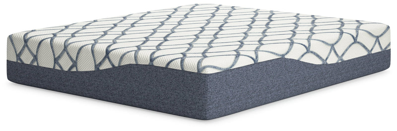 14 Inch Chime Elite 2.0 White/Blue California King Mattress - M42751