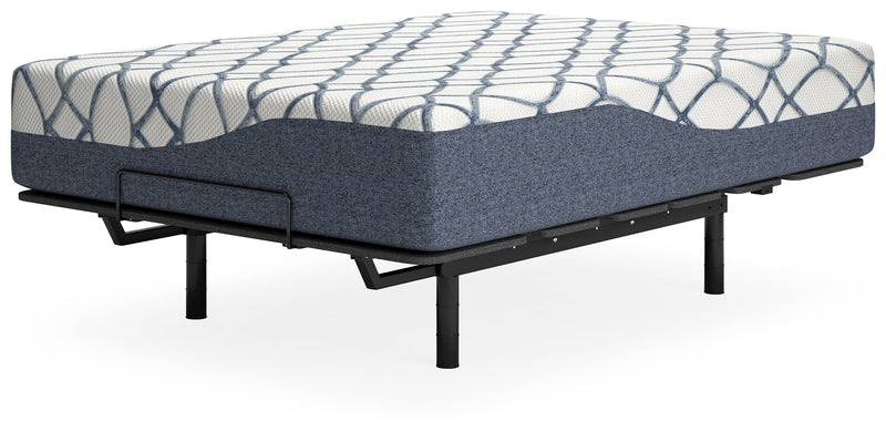 14 Inch Chime Elite 2.0 White/Blue California King Mattress - M42751