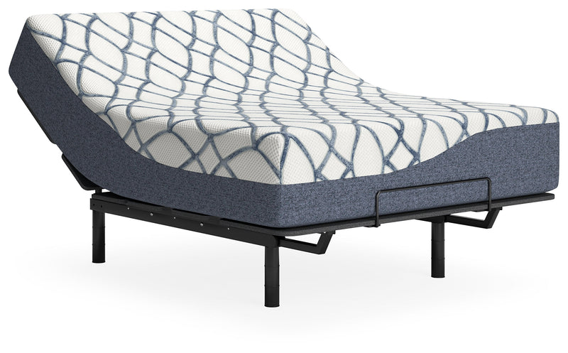 14 Inch Chime Elite 2.0 White/Blue California King Mattress - M42751