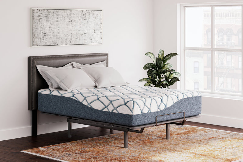 14 Inch Chime Elite 2.0 White/Blue California King Mattress - M42751
