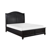 1420-1* (3) Queen Platform Bed with Footboard Storage - 1420-1*